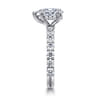 Brosnan - 14K White Gold Pear Shape Diamond Engagement Ring - 1.1 ct