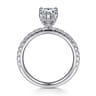 Ulani - 14K White Gold Pear Shape Diamond Engagement Ring - 0.51 ct