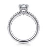 Broderick - 14K White Gold Pear Shape Diamond Engagement Ring - 0.3 ct