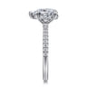 Broderick - 14K White Gold Pear Shape Diamond Engagement Ring - 0.3 ct