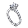 Sarita - 14K White Gold Pear Shape Diamond Engagement Ring - 0.95 ct