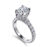 Sarita - 14K White Gold Pear Shape Diamond Engagement Ring - 0.95 ct