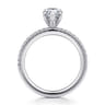 Evelyn - 14K White Gold Pear Shape Diamond Engagement Ring - 0.18 ct