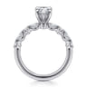 Juliet - 14K White Gold Pear Shape Diamond Engagement Ring - 0.47 ct