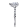 Juliet - 14K White Gold Pear Shape Diamond Engagement Ring - 0.47 ct