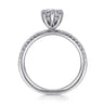Stasia - 14K White Gold Pear Shape Diamond Engagement Ring - 0.21 ct