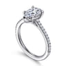 Aline - 14K White Gold Pear Shape Diamond Engagement Ring - 0.3 ct