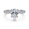 Lanna - 14K White Gold Pear Shape Diamond Engagement Ring - 0.3 ct