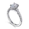 Emberlie - 14K White Gold Pear Shape Diamond Engagement Ring - 0.5 ct