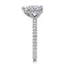 Alisa - 14K White Gold Pear Shape Diamond Engagement Ring - 0.5 ct
