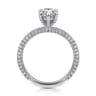 Alinna - 14K White Gold Pear Shape Diamond Engagement Ring - 0.7 ct