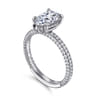 Alinna - 14K White Gold Pear Shape Diamond Engagement Ring - 0.7 ct