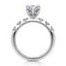 Joplin - 14K White Gold Pear Shape Diamond Engagement Ring - 0.15 ct