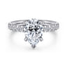 Winslow - 14K White Gold Pear Shape Diamond Engagement Ring - 0.35 ct