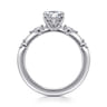 Carinna - 14K White Gold Pear Shape Diamond Engagement Ring - 0.23 ct