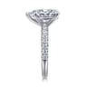 Aruba - 14K White Gold Pear Shape Diamond Engagement Ring - 0.4 ct