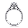 Luciole - 14K White Gold Pear Shape Diamond Engagement Ring - 0.6 ct