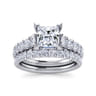 Piper - 14K White Gold Princess Cut Diamond Engagement Ring - 0.77 ct
