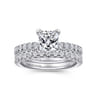 Amira - 14K White Gold Princess Cut Diamond Engagement Ring - 0.5 ct
