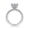 Amira - 14K White Gold Princess Cut Diamond Engagement Ring - 0.52 ct