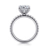 Amira - 14K White Gold Princess Cut Diamond Engagement Ring - 0.52 ct