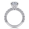 Brosnan - 14K White Gold Princess Cut Diamond Engagement Ring - 1.1 ct