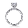 Ulani - 14K White Gold Princess Cut Diamond Engagement Ring - 0.5 ct