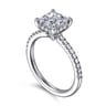 Broderick - 14K White Gold Princess Cut Diamond Engagement Ring - 0.3 ct