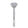 Broderick - 14K White Gold Princess Cut Diamond Engagement Ring - 0.3 ct