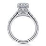 Sarita - 14K White Gold Princess Cut Diamond Engagement Ring - 0.9 ct