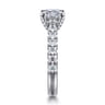 Sarita - 14K White Gold Princess Cut Diamond Engagement Ring - 0.9 ct
