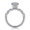 Juliet - 14K White Gold Princess Cut Diamond Engagement Ring - 0.47 ct