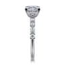 Juliet - 14K White Gold Princess Cut Diamond Engagement Ring - 0.47 ct