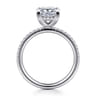 Stasia - 14K White Gold Princess Cut Diamond Engagement Ring - 0.22 ct