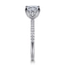 Stasia - 14K White Gold Princess Cut Diamond Engagement Ring - 0.22 ct