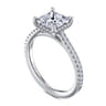 Aline - 14K White Gold Princess Cut Diamond Engagement Ring - 0.3 ct