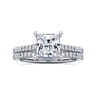 Aline - 14K White Gold Princess Cut Diamond Engagement Ring - 0.3 ct
