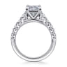 Emberlie - 14K White Gold Princess Cut Diamond Engagement Ring - 0.5 ct