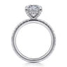 Alisa - 14K White Gold Princess Cut Diamond Engagement Ring - 0.5 ct