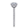 Alisa - 14K White Gold Princess Cut Diamond Engagement Ring - 0.5 ct