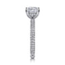 Alinna - 14K White Gold Princess Cut Diamond Engagement Ring - 0.65 ct