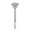 Twain - 14K White Gold Princess Cut Diamond Engagement Ring - 0.2 ct