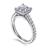 Addilyn - 14K White Gold Princess Cut Diamond Engagement Ring - 0.5 ct