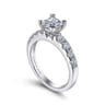 Wyatt - 14K White Gold Princess Cut Diamond Engagement Ring - 0.38 ct