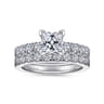Wyatt - 14K White Gold Princess Cut Diamond Engagement Ring - 0.38 ct