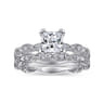 Sadie - 14K White Gold Princess Cut Diamond Engagement Ring - 0.12 ct