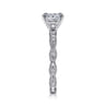 Sadie - 14K White Gold Princess Cut Diamond Engagement Ring - 0.12 ct