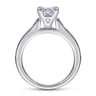 Nicola - 14K White Gold Princess Cut Diamond Channel Set Engagement Ring - 0.46 ct