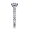 Luciole - 14K White Gold Princess Cut Diamond Engagement Ring - 0.6 ct