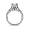 Piper - 14K White Gold Rectangular Radiant Cut Diamond Engagement Ring - 0.78 ct